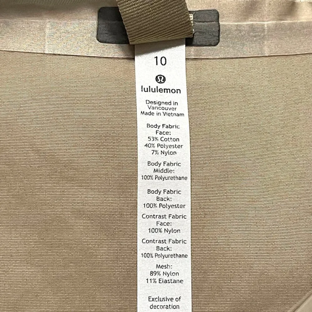 LULULEMON Gathering Storm Long Jacket 10